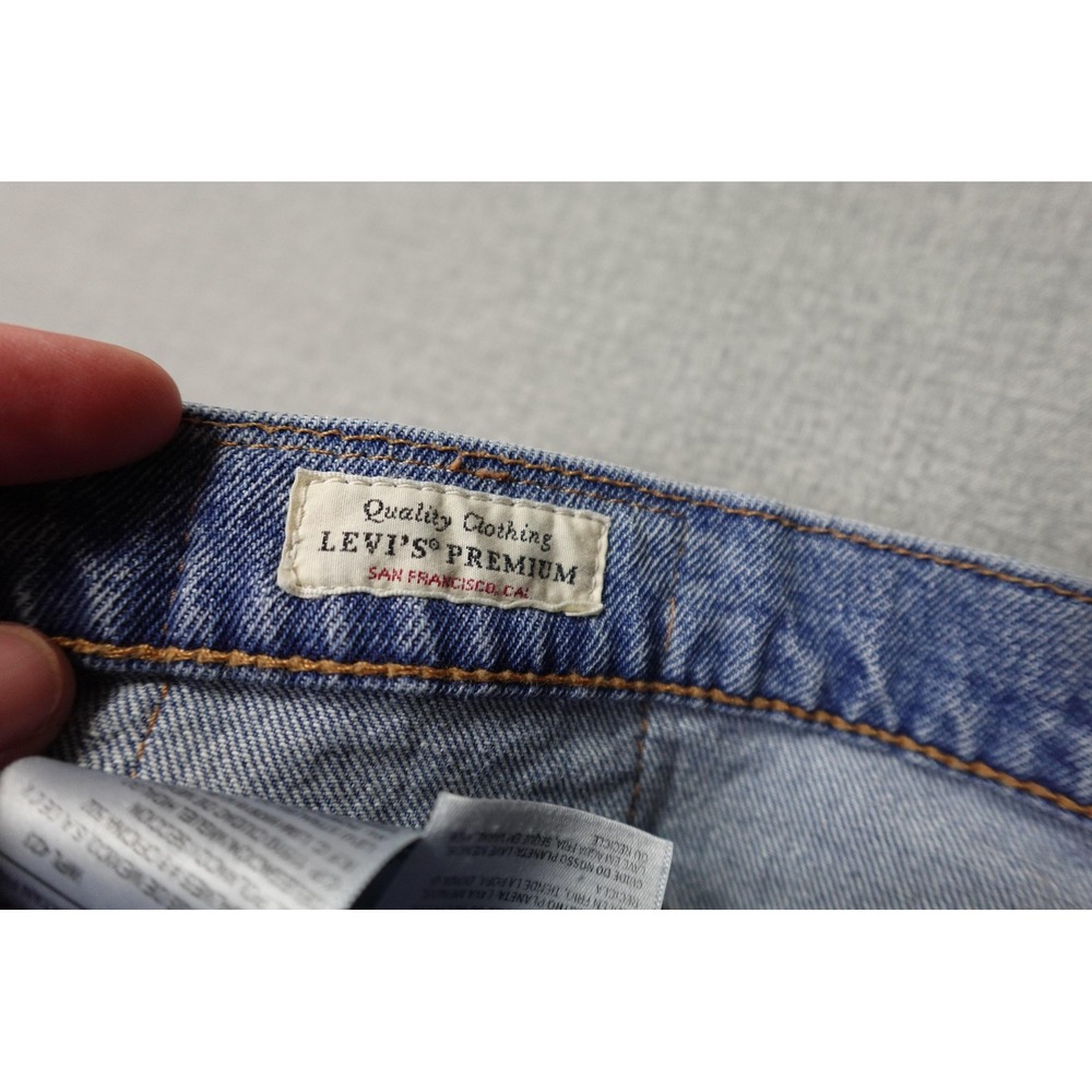 Levi's 514 Regular Fit Jeans Mens 36x30 Blue Medium Wash Straight Big E Premium - Picture 10 of 12